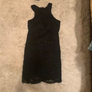 Black lace dress
